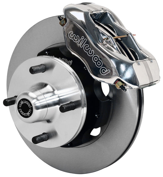 64-66 FORD MUSTANG 6 CYLINDER,4 LUG,FRONT,10.75" ROTORS,POLISHED CALIPERS