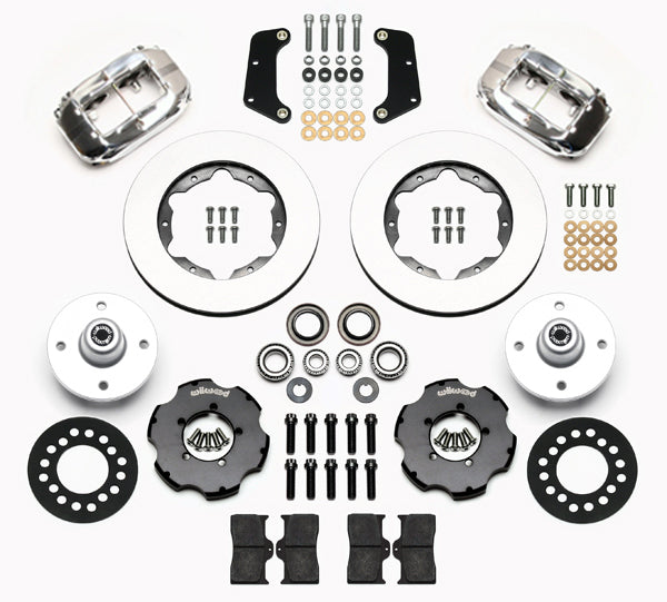 64-66 FORD MUSTANG 6 CYLINDER,4 LUG,FRONT,10.75" ROTORS,POLISHED CALIPERS