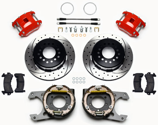 97-02 JEEP WRANGLER,DANA 35,REAR,D154,12" DRILLED,RED