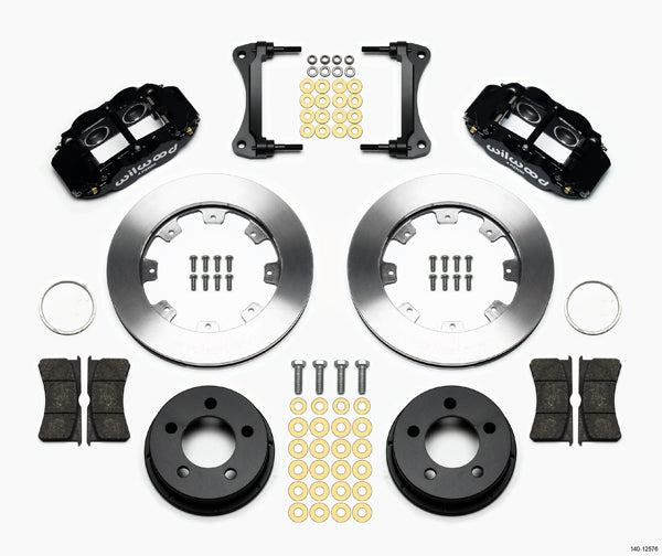 87-89 JEEP WRANGLER YJ,FRONT,12" ROTORS,BLACK CALIPERS