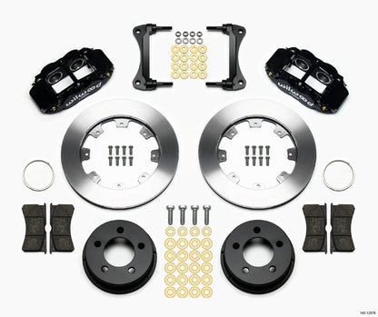 87-89 JEEP WRANGLER YJ,FRONT,12" ROTORS,BLACK CALIPERS