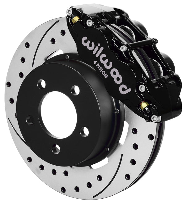 87-89 JEEP WRANGLER YJ,FRONT,12" DRILLED ROTORS,BLACK CALIPERS