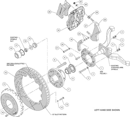 65-69 FORD MUSTANG KIT,FRONT,13",RED