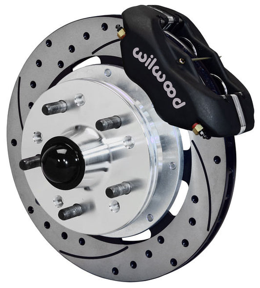 41-56 PACKARD KIT,FRONT,FDL,11.75" DRILLED ROTORS,BLACK