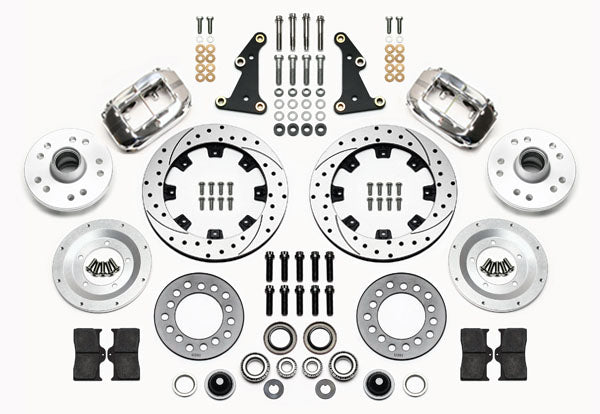 41-56 PACKARD KIT,FRONT,FDL,11.75" DRILLED ROTORS,POLISHED CALIPERS