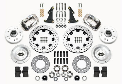 41-56 PACKARD KIT,FRONT,FDL,11.75" DRILLED ROTORS,POLISHED CALIPERS