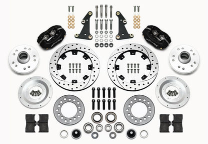 41-56 PACKARD KIT,FRONT,FDL,11.75" DRILLED ROTORS,BLACK CALIPERS