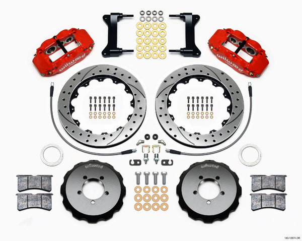99-12 SUBARU WRX & MORE,FRONT,13",DR,RED