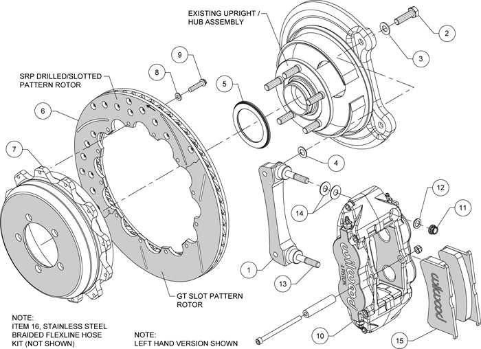 SUBARU IMPREZA,SAAB,REAR,13",DRILLED