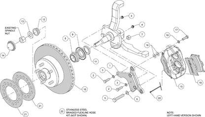 54-56 FORD KIT,FRONT,FDL,11.28"