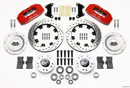 53-62 CORVETTE,49-54 CHEVY,FRONT,DP6,12",DRILLED,RED