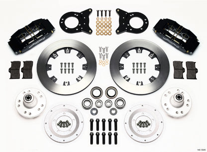 70-73 FORD,MERCURY FULL DISC BRAKE KIT,12" ROTORS,6/4 PISTON BLACK CALIPERS