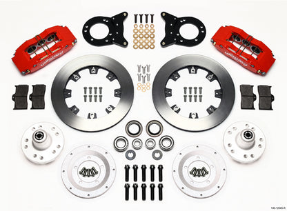 70-73 FORD,MERCURY FULL DISC BRAKE KIT,12" ROTORS,6/4 PISTON RED CALIPERS