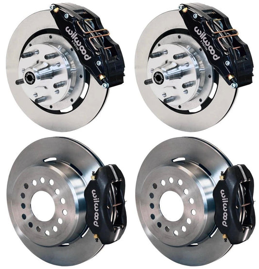 70-73 FORD,MERCURY FULL DISC BRAKE KIT,12" ROTORS,6/4 PISTON BLACK CALIPERS