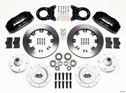 65-69 FORD,MERCURY FULL DISC BRAKE KIT,12" ROTORS,6/4 PISTON BLACK CALIPERS
