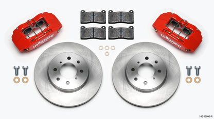 HONDA CALIPER & ROTOR KIT,FRONT,DPHA,RED