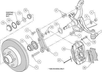 64-65 BUICK KIT,FRONT,FDL,11.88"