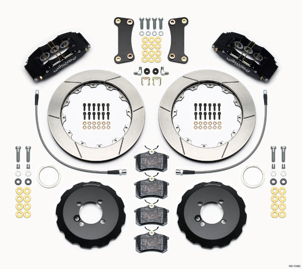 02-13 MINI COOPER FULL DISC BRAKE KIT,13/11.75" ROTORS,BLACK CALIPERS