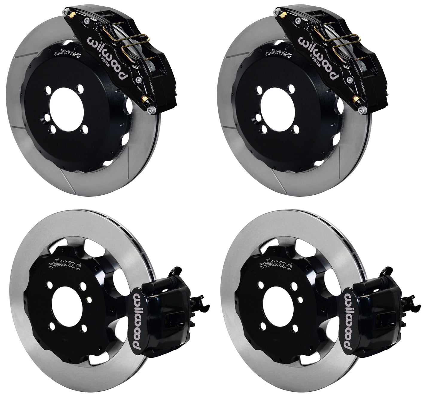 02-13 MINI COOPER FULL DISC BRAKE KIT,13/11.75" ROTORS,BLACK CALIPERS