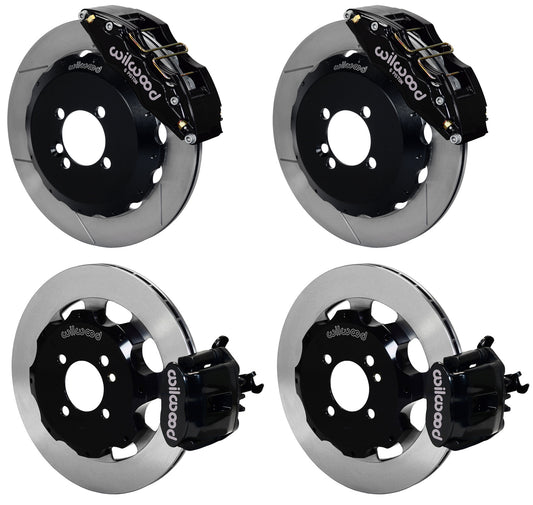 02-13 MINI COOPER FULL DISC BRAKE KIT,13/11.75" ROTORS,BLACK CALIPERS