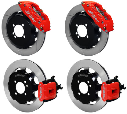 02-13 MINI COOPER FULL DISC BRAKE KIT,13/11.75" ROTORS,RED CALIPERS