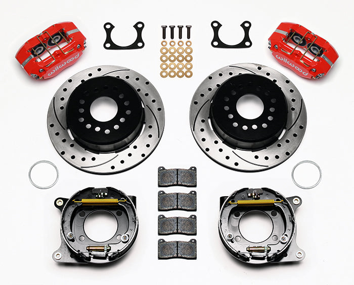 BIG FORD KIT,2.36",REAR PB,DPDB,12" DRILLED ROTORS,RED