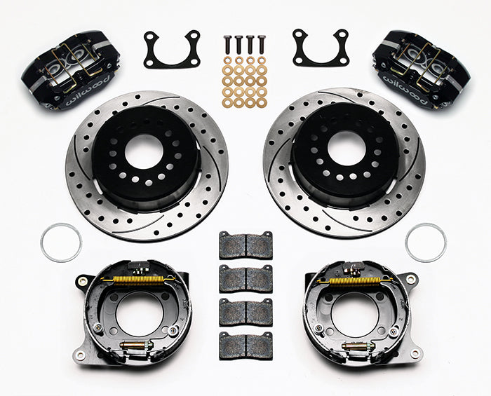 BIG FORD KIT,2.36",REAR PB,DPDB,12" DRILLED ROTORS,BLACK