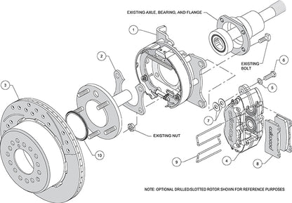 BIG FORD KIT,2.36",REAR PB,DPDB,12",RED
