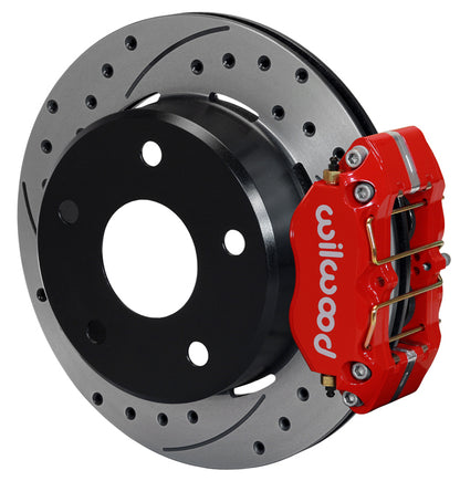 66-75 BRONCO,SMALL,REAR,12.19" DRILLED ROTORS,RED
