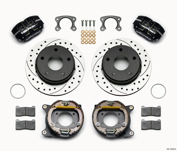 66-75 BRONCO,SMALL,REAR,12.19" DRILLED ROTORS,BLACK