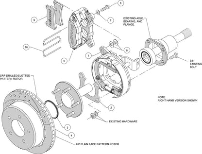 66-75 BRONCO,SMALL,REAR,12.19" DRILLED ROTORS,BLACK