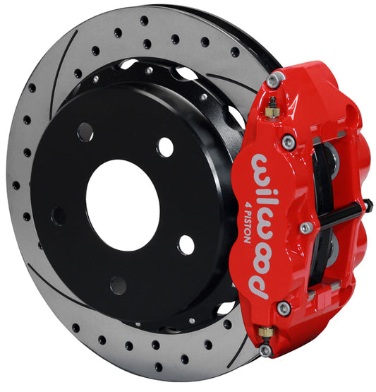 66-75 BRONCO,SMALL,REAR,12.90" DRILLED ROTORS,RED