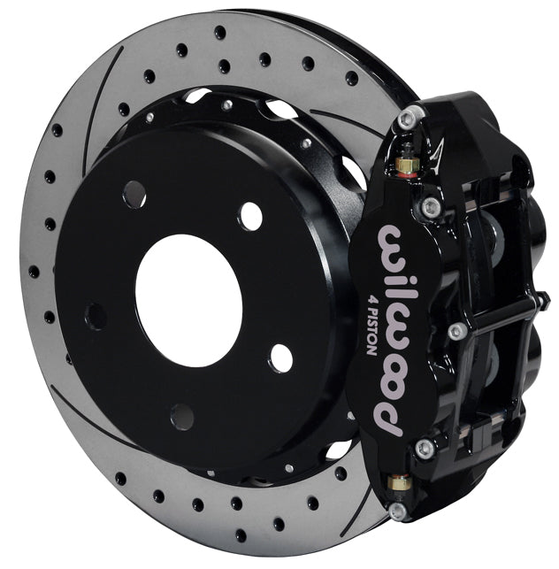 66-75 BRONCO,SMALL,REAR,12.90" DRILLED ROTORS,BLACK