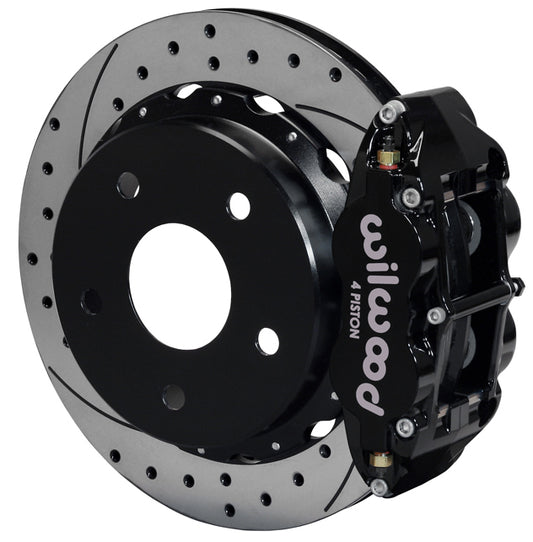 66-75 BRONCO,SMALL,REAR,12.90" DRILLED ROTORS,BLACK