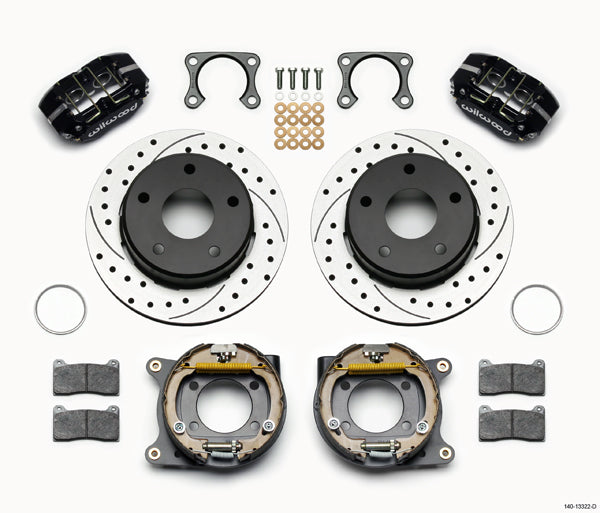 66-77 BRONCO,BIG,REAR,12.19" DRILLED ROTORS,BLACK