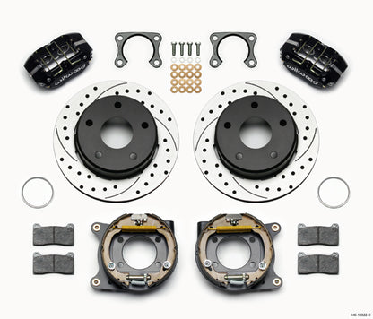 66-77 BRONCO,BIG,REAR,12.19" DRILLED ROTORS,BLACK
