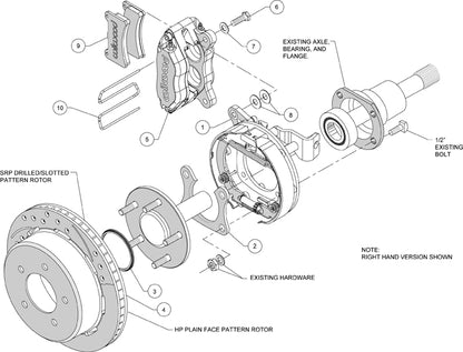 66-77 BRONCO,BIG,REAR,12.19" DRILLED ROTORS,BLACK