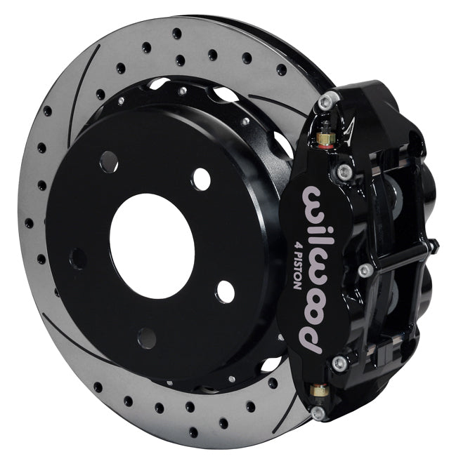 66-77 BRONCO,BIG,REAR,12.90" DRILLED ROTORS,BLACK