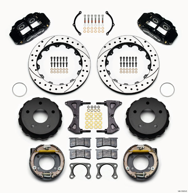 66-77 BRONCO,BIG,REAR,12.90" DRILLED ROTORS,BLACK