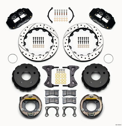 66-77 BRONCO,BIG,REAR,12.90" DRILLED ROTORS,BLACK