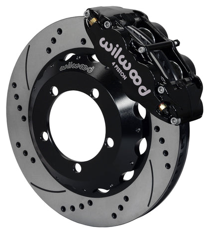 66-75 FORD BRONCO,FRONT,14" DRILLED ROTORS,BLACK