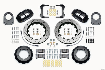 66-75 FORD BRONCO,FRONT,14" DRILLED ROTORS,BLACK