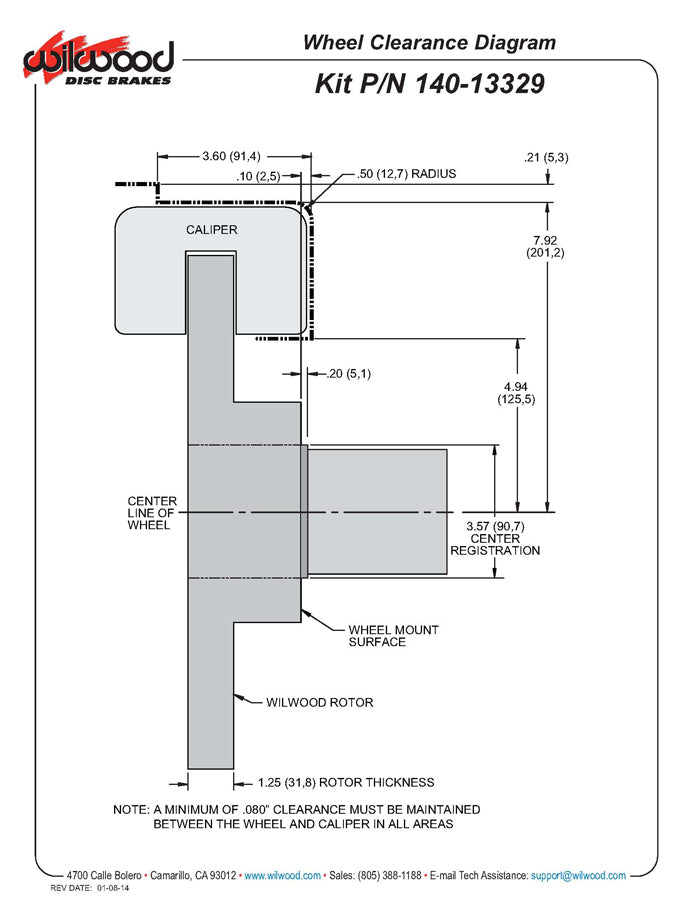 66-75 FORD BRONCO,FRONT,14" DRILLED ROTORS,BLACK