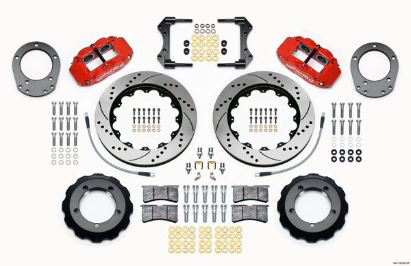 76-77 FORD BRONCO,FRONT,14",RED,DRILLED