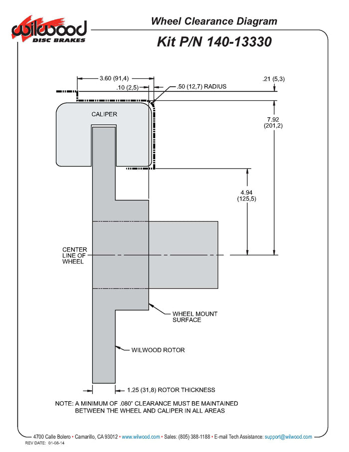 76-77 FORD BRONCO KIT,FRONT,14",BLACK