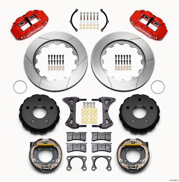 66-75 BRONCO,SMALL FORD,REAR,14",RED