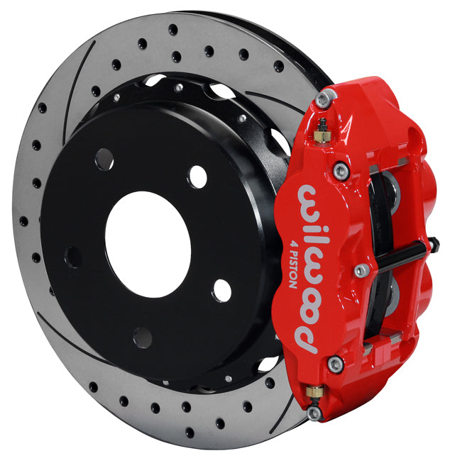 66-77 BRONCO,BIG FORD,REAR,14" DRILLED ROTORS,RED