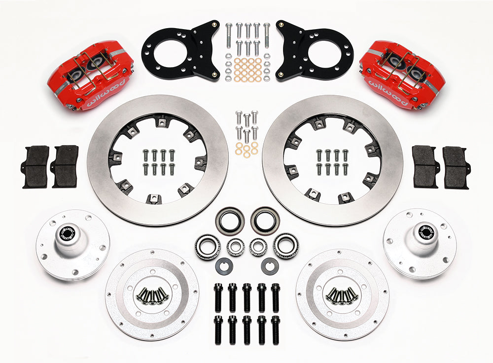 65-69 FORD MUSTANG,FRONT,DP DUST BOOT,12" ROTORS,RED CALIPERS