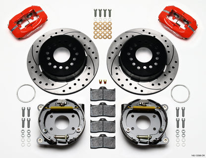 71-74 AMC KIT,2.60",REAR PB,12" DRILLED ROTORS,RED