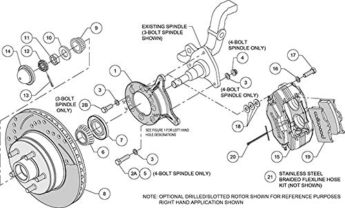 65-69 FORD MUSTANG KIT,FRONT,11.30" DRILLED ROTORS,GRAY CALIPERS